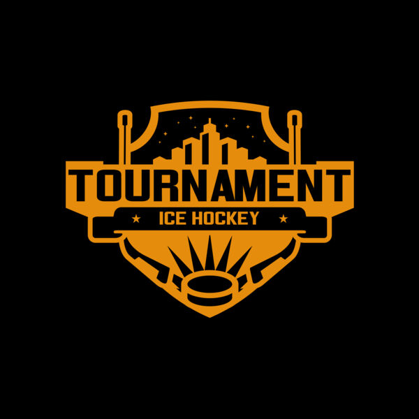 Tournament Ice Hockey logo template 02 Thumbnail