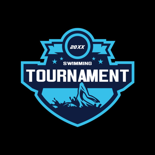 Swimming Tournament logo template Thumbnail
