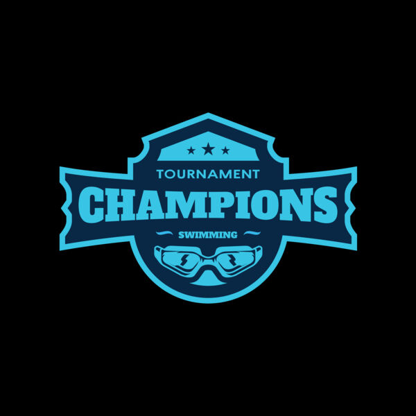 Champions Tournament Swimming logo template Thumbnail