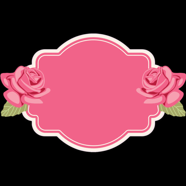 Rose Tag Border (0088) Thumbnail