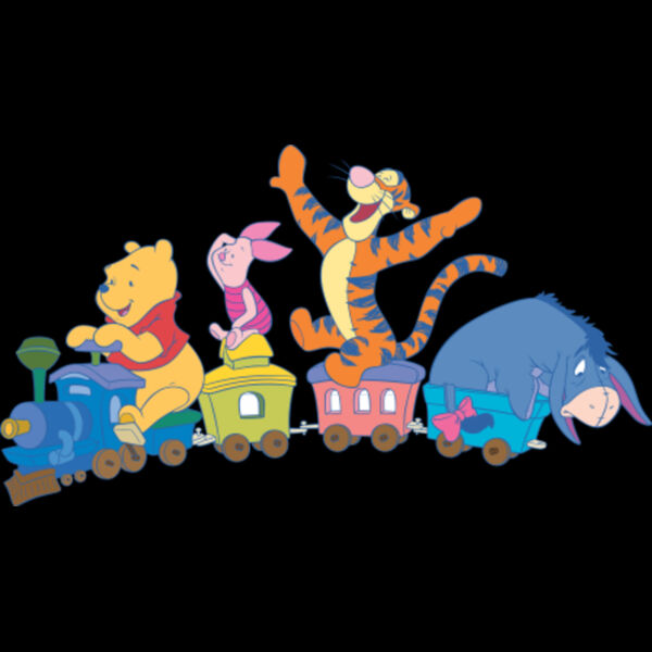 Winnie and Pals on Train (0181) Thumbnail