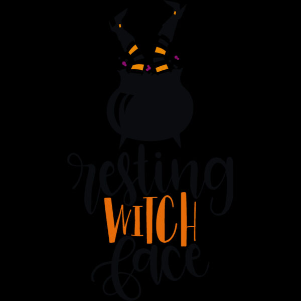 Resting Witch Face Cauldron (0855) Thumbnail