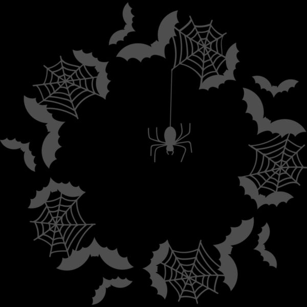 Bats and Webs Border (0863) Thumbnail