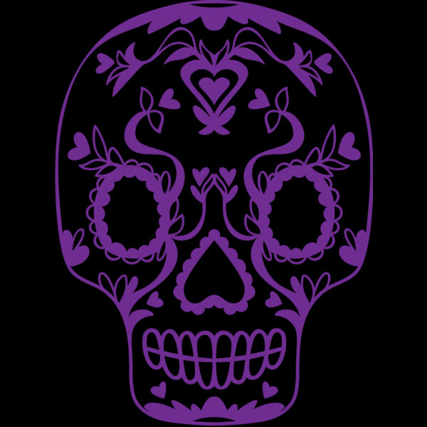 Sugar Skull Floral (0877) Thumbnail