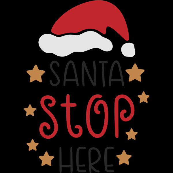 Santa Stop Here Stars (0723) Thumbnail