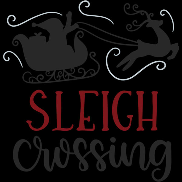 Sleigh Crossing Silhouette (0711) Thumbnail
