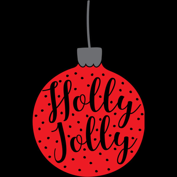 Holly Jolly Ornament (0507) Thumbnail