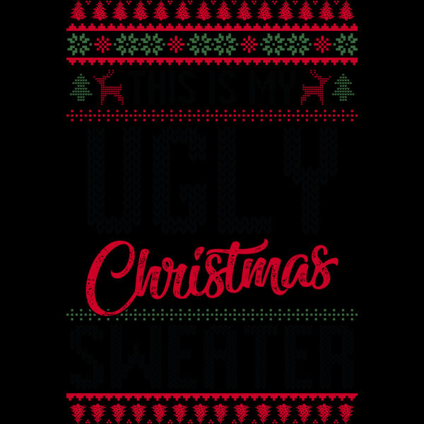 My Ugly Sweater Black Writing (0551) Thumbnail
