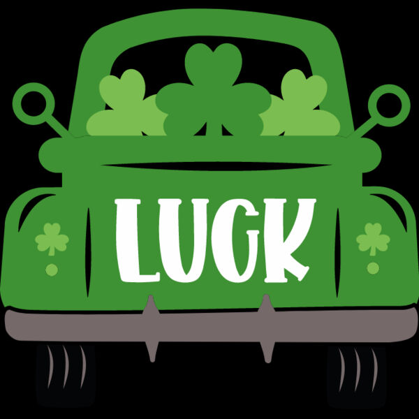 Vintage Car with Luck font Thumbnail