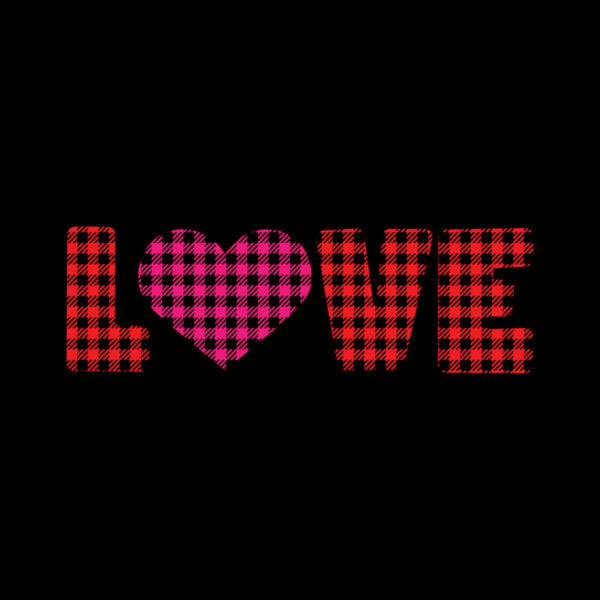 LOVE Text Plaid (1031) Thumbnail