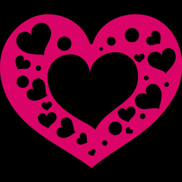 Monogram Heart w/ Hearts (1006) Thumbnail