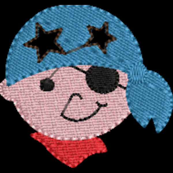 Pirate Face Boy Stars (0274) Thumbnail