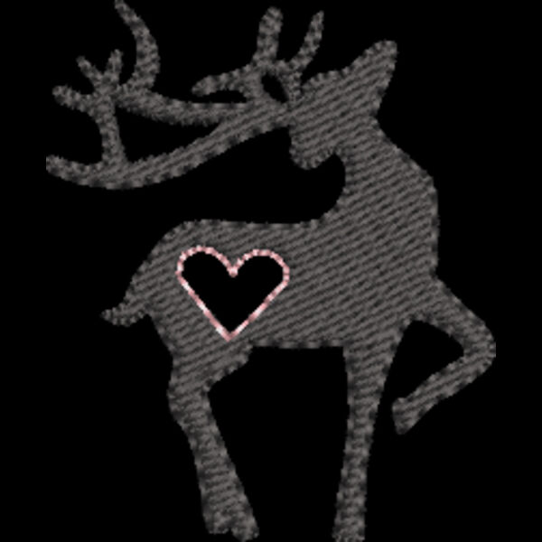 Deer with Heart Silhouette (0321) Thumbnail