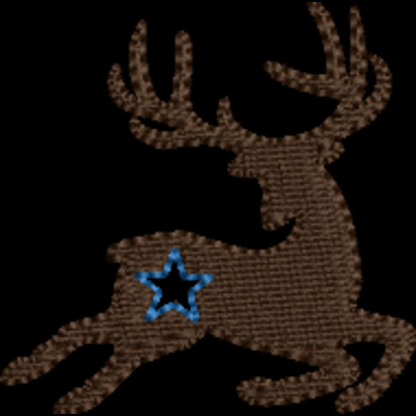 Deer with Star Silhouette (0322) Thumbnail