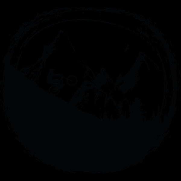 Mountain Biking Silhouette Circle (0038) Thumbnail