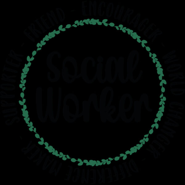 Social workder with phrases Thumbnail