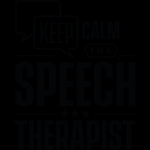 Keep calm I am a  speech therapist Thumbnail