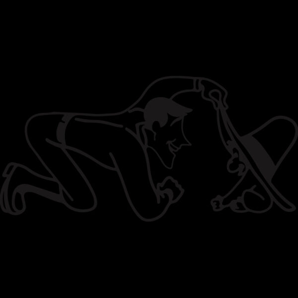 Curious George and Man Silhouette (0211) Thumbnail