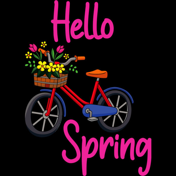 Hello Spring With Beautiful Bicycle Thumbnail