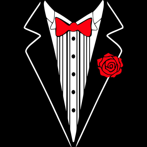Tuxedo Shirt with Rose Thumbnail