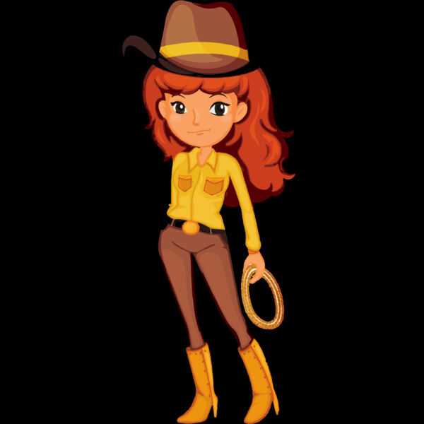 Cowgirl Clipart Thumbnail