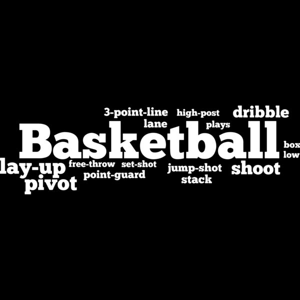 Basketball with word combo Thumbnail