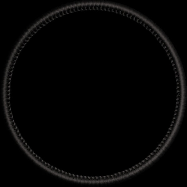 Marrow like patch border 3 inch circle Thumbnail