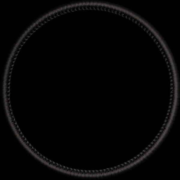 Marrow like patch border 3.5 inch circle Thumbnail