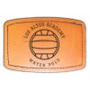 Faux Leather Engravable Patch - Curved Rectangle Thumbnail