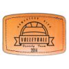 Faux Leather Engravable Patch - Curved Rectangle Thumbnail