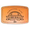 Faux Leather Engravable Patch - Curved Rectangle Thumbnail