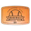 Faux Leather Engravable Patch - Curved Rectangle Thumbnail