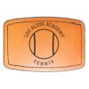 Faux Leather Engravable Patch - Curved Rectangle Thumbnail