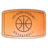 Faux Leather Engravable Patch - Curved Rectangle Thumbnail
