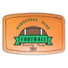 Faux Leather Engravable Patch - Curved Rectangle Thumbnail