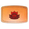 Faux Leather Engravable Patch - Curved Rectangle Thumbnail