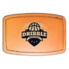 Faux Leather Engravable Patch - Curved Rectangle Thumbnail