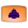 Faux Leather Engravable Patch - Curved Rectangle Thumbnail
