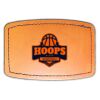 Faux Leather Engravable Patch - Curved Rectangle Thumbnail