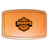 Faux Leather Engravable Patch - Curved Rectangle Thumbnail