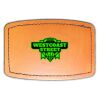 Faux Leather Engravable Patch - Curved Rectangle Thumbnail