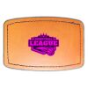 Faux Leather Engravable Patch - Curved Rectangle Thumbnail