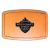 Faux Leather Engravable Patch - Curved Rectangle Thumbnail