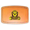 Faux Leather Engravable Patch - Curved Rectangle Thumbnail