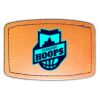 Faux Leather Engravable Patch - Curved Rectangle Thumbnail