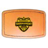 Faux Leather Engravable Patch - Curved Rectangle Thumbnail