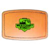 Faux Leather Engravable Patch - Curved Rectangle Thumbnail