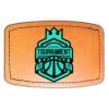 Faux Leather Engravable Patch - Curved Rectangle Thumbnail