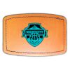 Faux Leather Engravable Patch - Curved Rectangle Thumbnail