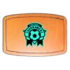 Faux Leather Engravable Patch - Curved Rectangle Thumbnail